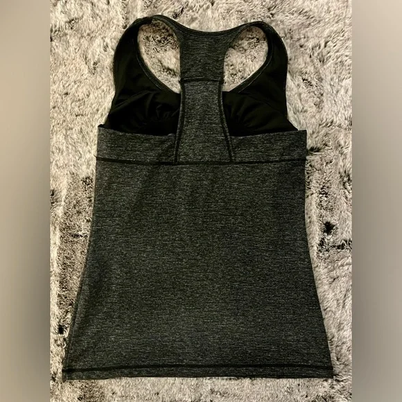 RUC Gap Black Racerback Tank Top built-in bra, yoga, athletic, medium - Picture 14 of 15